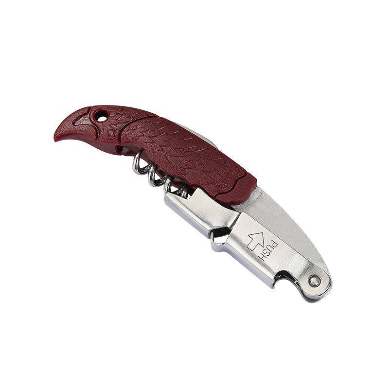 Flaschenöffner, Edelstahl, Bieröffner, kreativer Metall-Dosenöffner, Kunststoff, tragbar, multifunktional, Seepferdchen-Messer von Joom DACH