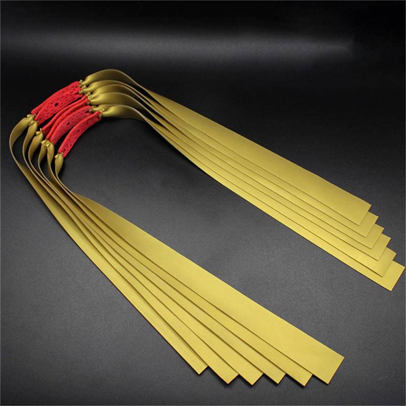 Flache Gummibänder Breite Elastische Ersatz-Bungee für Jagd Hochbelastbare Outdoor-Zubehör One Size gold von Joom DACH