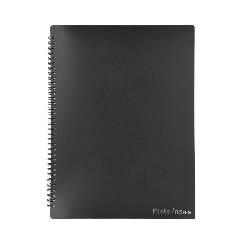 Flatsons FB-04 Notenhalter im A4-Format, Papierblatt, Dokumentdatei, Organizer, Musikpapier-Ordner, 40 Stück schwarz von Joom DACH