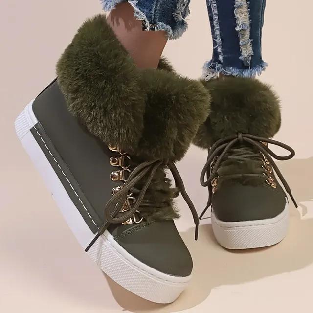 Flauschigen Fell Dicken Boden Stiefeletten Frauen Nicht-Slip Spitze Up Plattform Schnee Stiefel Frau Warme Plüsch Winter Kurze booties Weibliche 43 armee grüne Flauschigen Fell Dicken Boden Stiefeletten Frauen Nicht-Slip Spitze Up Plattform Schnee Stiefel Frau Warme Plüsch Winter Kurze booties Weibliche 43 armee grüne von Joom DACH