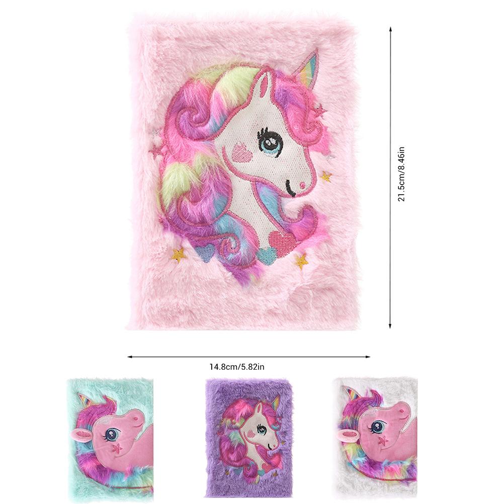 Flauschiges Plüsch-Notizbuch Niedliches Tagebuch Notizblock Reisetagebuch für Studenten von Joom DACH