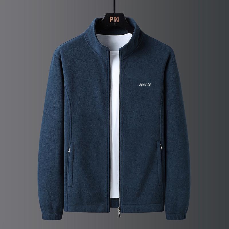 Fleece-Kapuzenpullover für Herren mit Fleece, verdickter Lammfleece-Mantel, Sport-Cardigan, Jacke, Außenkleidung, Papa 5XL von Joom DACH