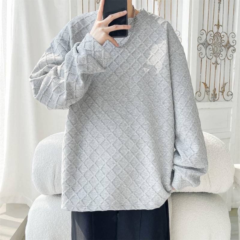 Fleece-Pullover Herren Guochao Schlichte Verdickte Thermojacke Winter Locker und Vielseitig Partnerkleidung Fleecejacke Herren 5XL von Joom DACH