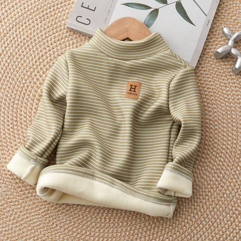 Fleece-Rollkragenpullover für Kinder: Warmes Langarmshirt für Jungen & Mädchen, ideal für Herbst/Winter. 110cm von Joom DACH