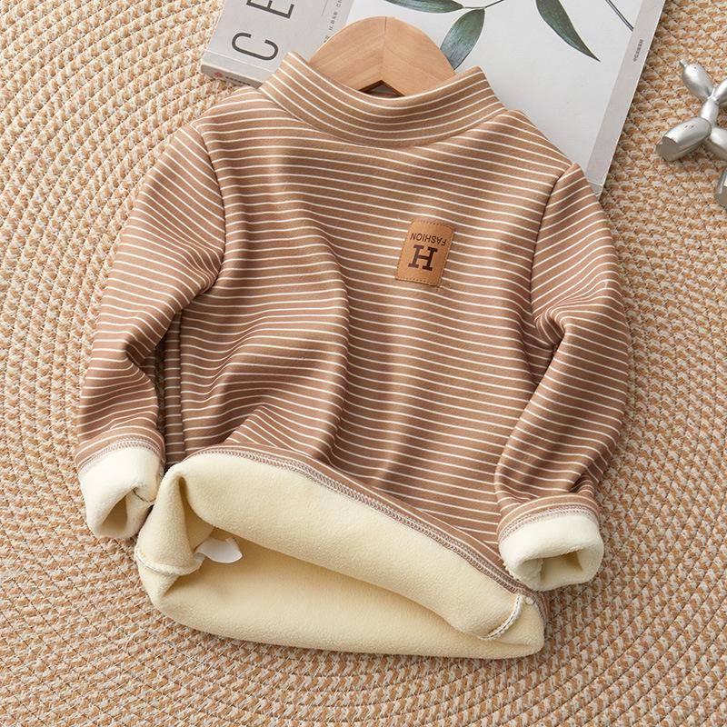 Fleece-Rollkragenpullover für Kinder: Warmes Langarmshirt für Jungen & Mädchen, ideal für Herbst/Winter. 130cm von Joom DACH