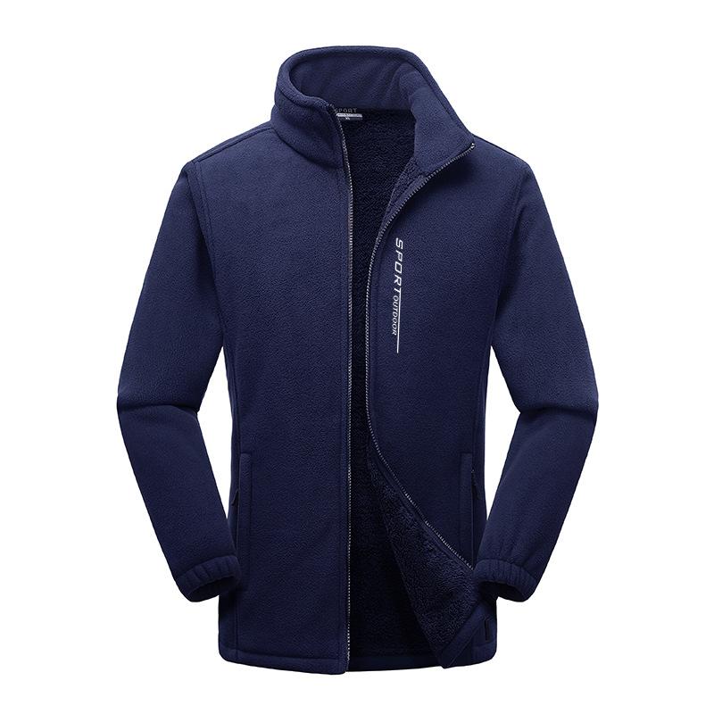 Fleecejacke, Polarfleecejacke, Outdoorjacke für Herren und Damen, Liner, warme Paarjacke, große Größe 4XL von Joom DACH