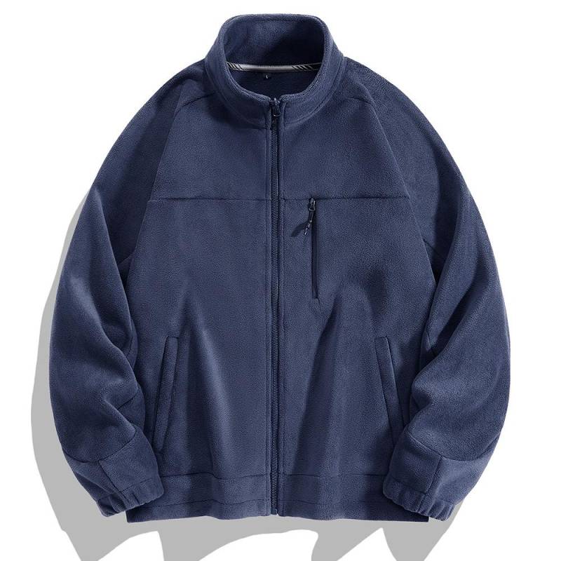 Fleecejacke Herren Neue Winter Outdoor Sport Strickjacke Sweatshirt Polar Fleece Warme Jacke für Männer 7XL von Joom DACH