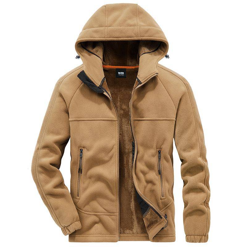 Fleecejacke für Herren im neuen Stil für Herbst und Winter Neuer Modetrend Vielseitige Outdoor-Sportjacke Warme Polarfleecejacke 5XL von Joom DACH