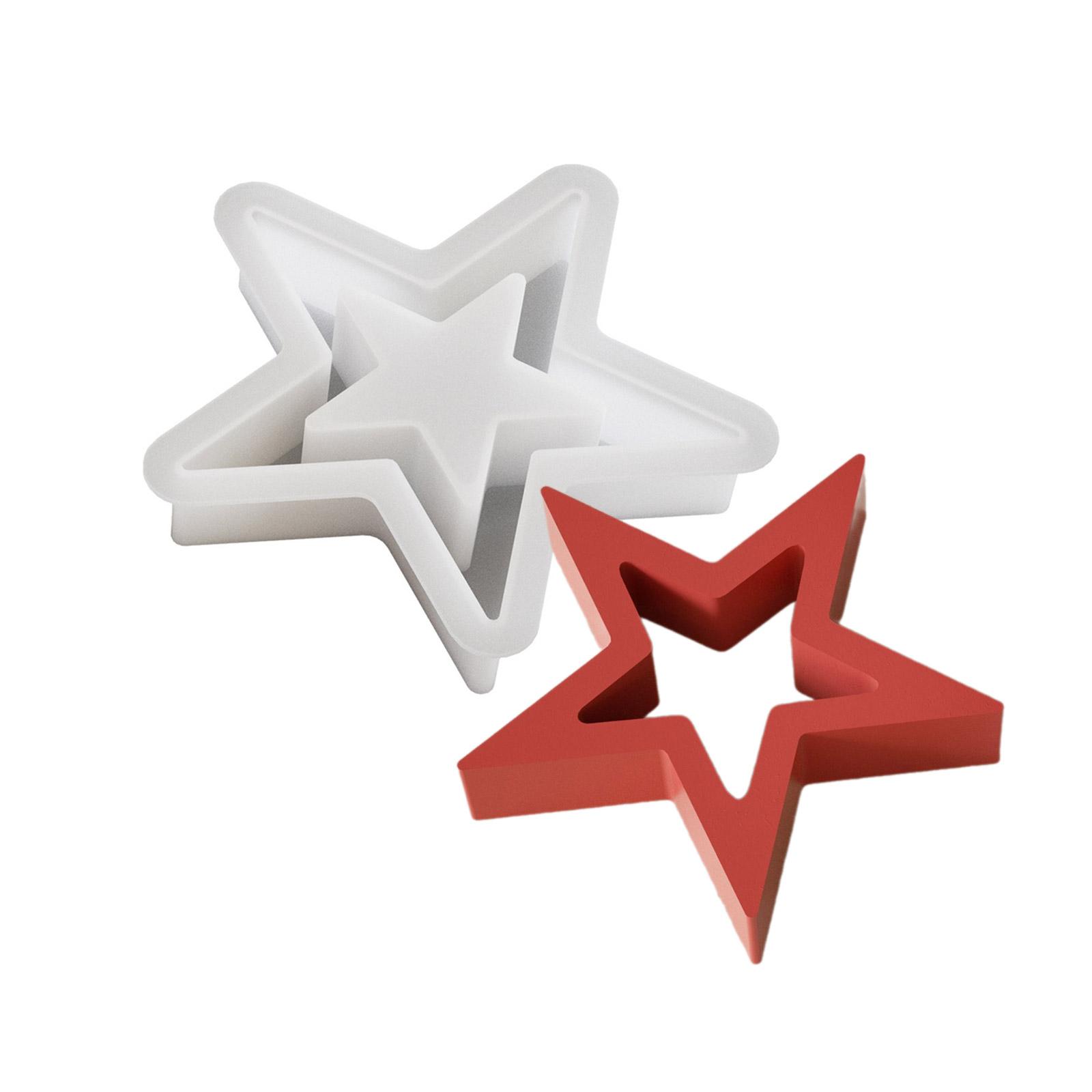 Flexible Stabile Silikon-Sternformen für Bastelbedarf Einfach zu Verwenden Praktisch und Tragbar für Feiertagsdekorationen L von Joom DACH