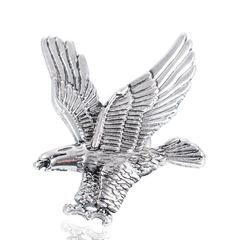 Fliegenden Adler Abzeichen Mann Pin Brosche für Männer T Shirt Anzug Kragen Jacke Mantel Trendy silber von Joom DACH
