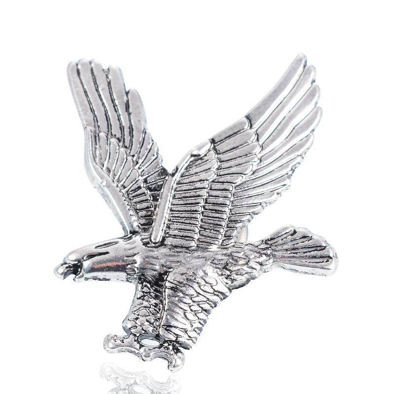 Fliegenden Adler Abzeichen Mann Pin Brosche für Männer T Shirt Anzug Kragen Jacke Mantel Trendy silber von Joom DACH