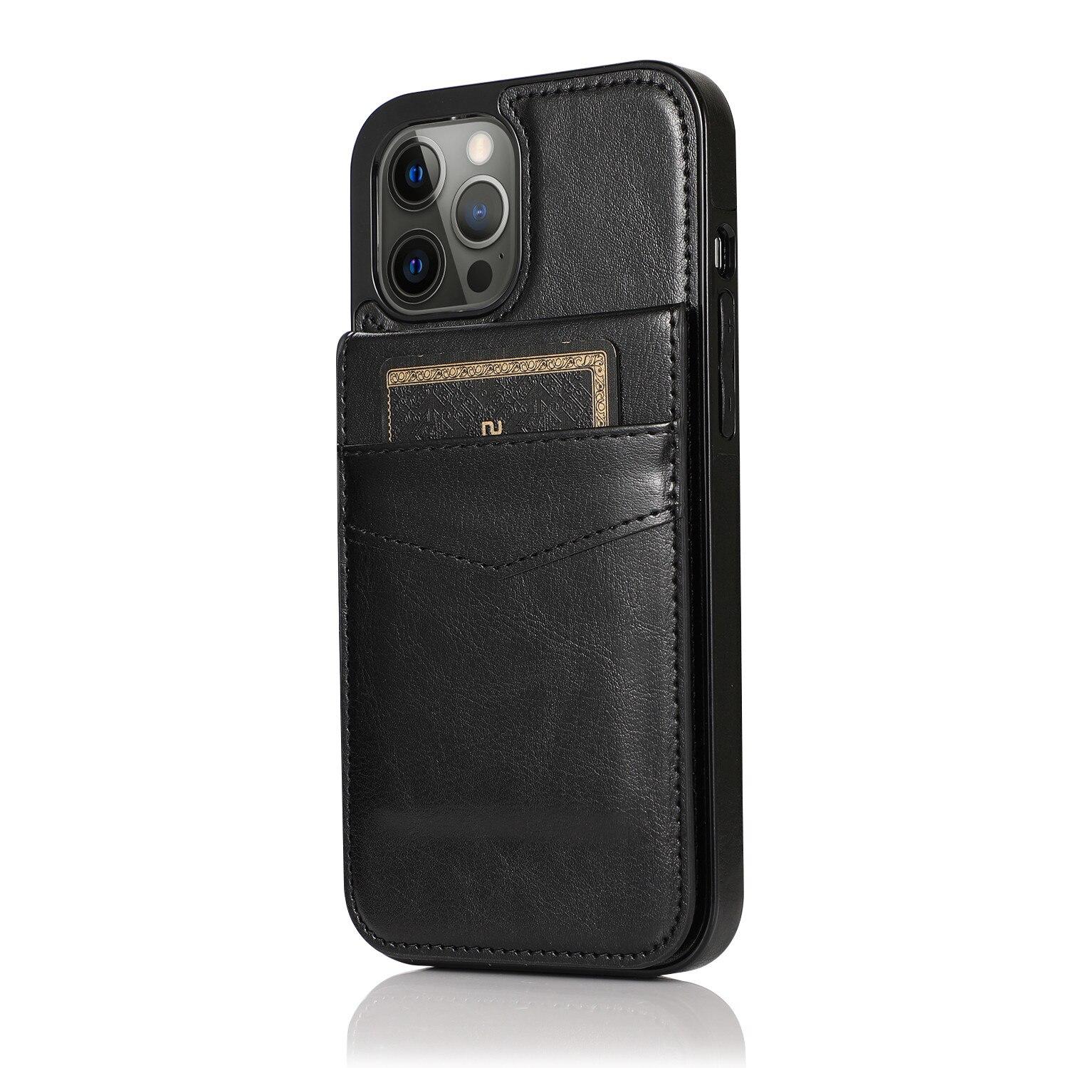 Flip-Lederhülle für iPhone 15 14 13 12 Mini 11 X XR XS Pro Max 7 8 Plus Wallet Case mit Kreditkartenhalter-Kickstand For iPhone 13 Mini schwarz Flip-Lederhülle für iPhone 15 14 13 12 Mini 11 X XR XS Pro Max 7 8 Plus Wallet Case mit Kreditkartenhalter-Kickstand For iPhone 13 Mini schwarz von Joom DACH
