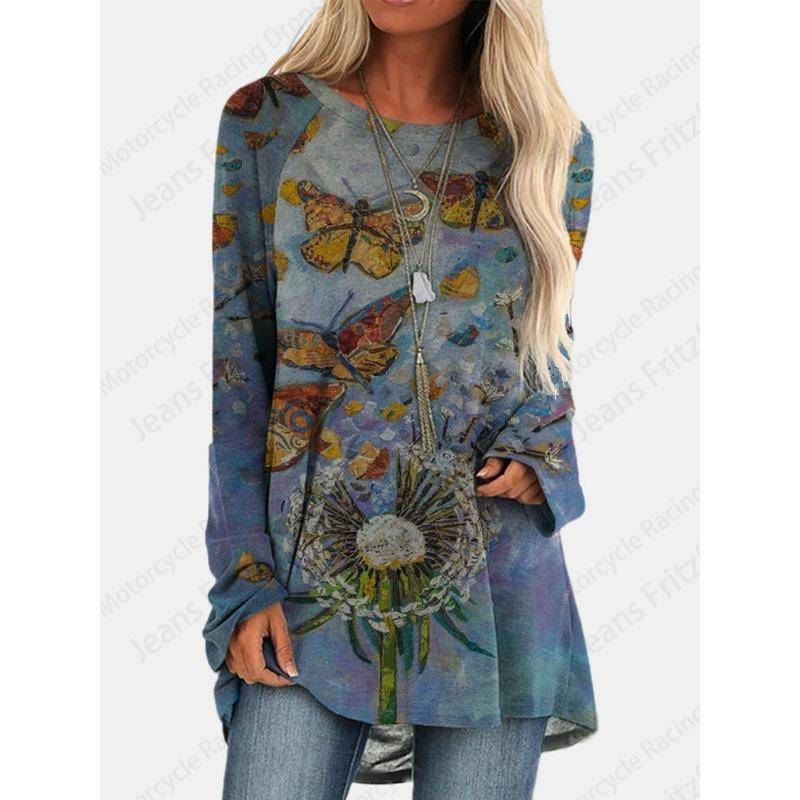 Floral 3d Print Langarm T-shirts Frauen Mode T-shirt Tier Tops Tees Vintage Lange Tops Damen Tuniken Frauen Kleidung Femme 8xl Floral 3d Print Langarm T-shirts Frauen Mode T-shirt Tier Tops Tees Vintage Lange Tops Damen Tuniken Frauen Kleidung Femme 8xl von Joom DACH