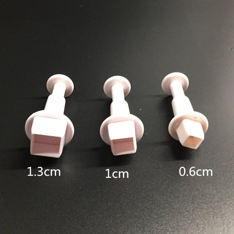 Fondant-Plätzchen-Kuchenschneider, Auswerfer, Stempel, Kolbenschneider, geprägte Form, Formen für DIY-Küchenbacken von Joom DACH