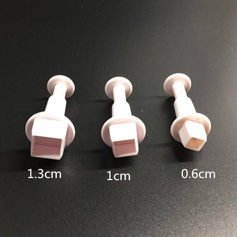 Fondant-Plätzchen-Kuchenschneider, Auswerfer, Stempel, Kolbenschneider, geprägte Form, Formen für DIY-Küchenbacken von Joom DACH