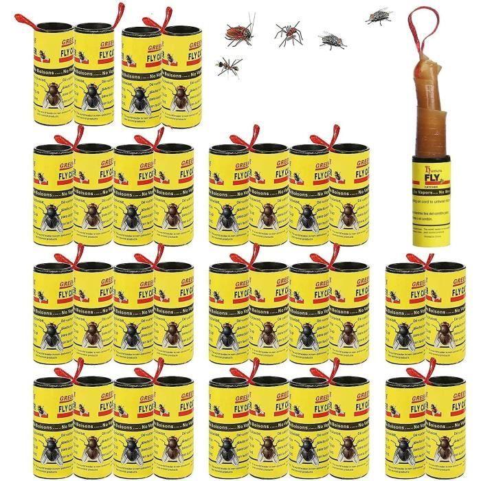 ForHome 32 Pièces Attrape Mouche Papier, Tueur De Mouches en Papier, Collant en Papier à Mouche, Piège à ctes Collants en Rouleau D268 von Joom DACH