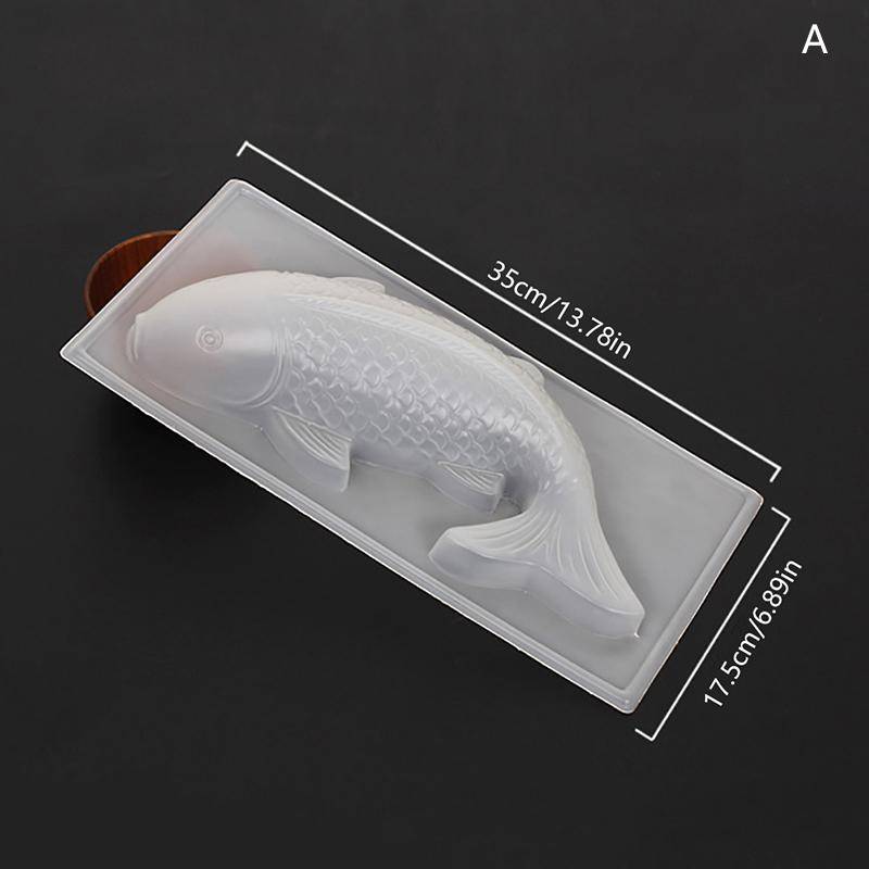 Form zum Backen 3D Koi Fisch Form Plastik Kuchen Schokolade Geleeform DIY Seife Handgemacht Sugarcraft Form Backformen A von Joom DACH