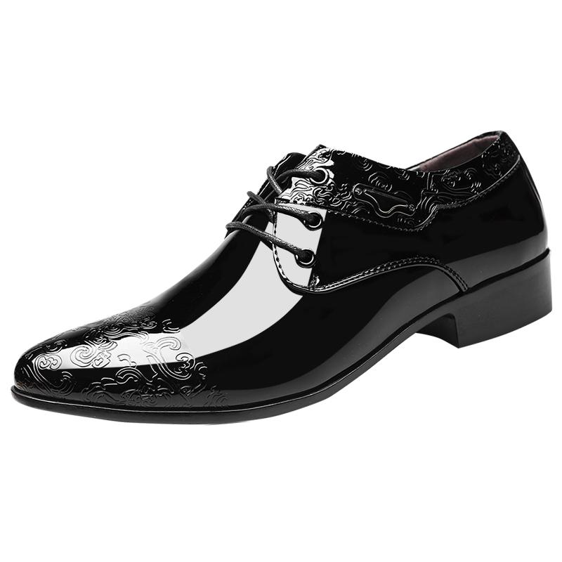 Formelle Lederschuhe für Herren, schwarz, spitze Zehenpartie, Halbschuhe für Partys, Büro, Business, Freizeitschuhe für Herren, Oxford-Schuhe für Herren 39 schwarz von Joom DACH