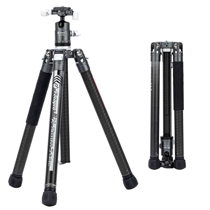 Fotopro Carbon Fiber Stativ Leichtes Stativ Max Belastung 10KG Reisestativ mit Kugelkopf Kamerastativ schwarz von Joom DACH