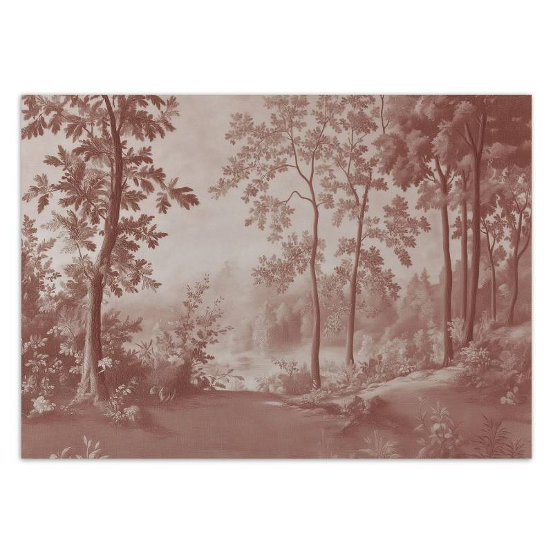 Fototapete Bäume Wald Natur 100x70 rot von Joom DACH