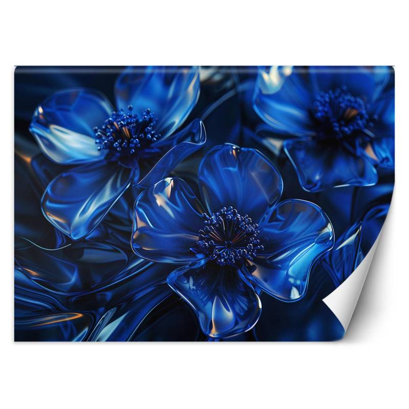 Fototapete Blaue Glasblumen Makro 3D 100x70 blau Fototapete Blaue Glasblumen Makro 3D 100x70 blau von Joom DACH
