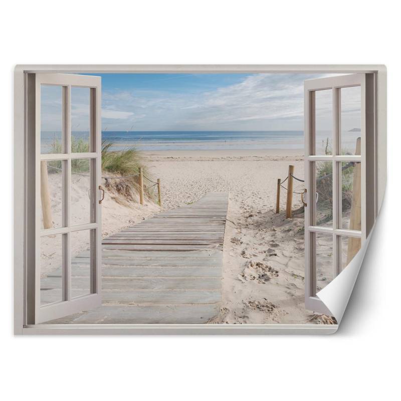 Fototapete Fenster Blick Strand Meer Natur 140x100 beige Fototapete Fenster Blick Strand Meer Natur 140x100 beige von Joom DACH