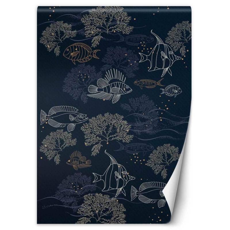 Fototapete Fische auf dem Meeresboden 100x140 blau Fototapete Fische auf dem Meeresboden 100x140 blau von Joom DACH