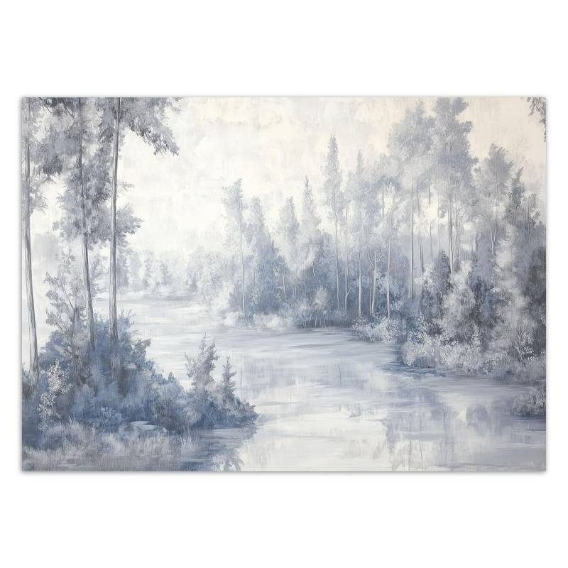 Fototapete Fluss Natur Bäume 100x70 blau Fototapete Fluss Natur Bäume 100x70 blau von Joom DACH