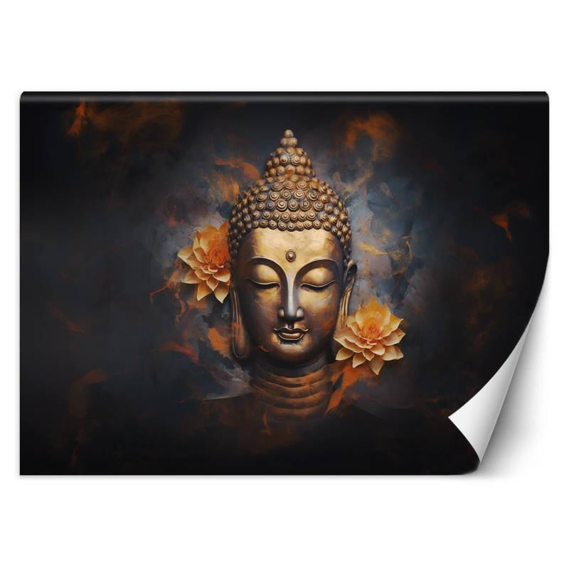 Fototapete Goldener Buddha abstrakt 100x70 orange von Joom DACH