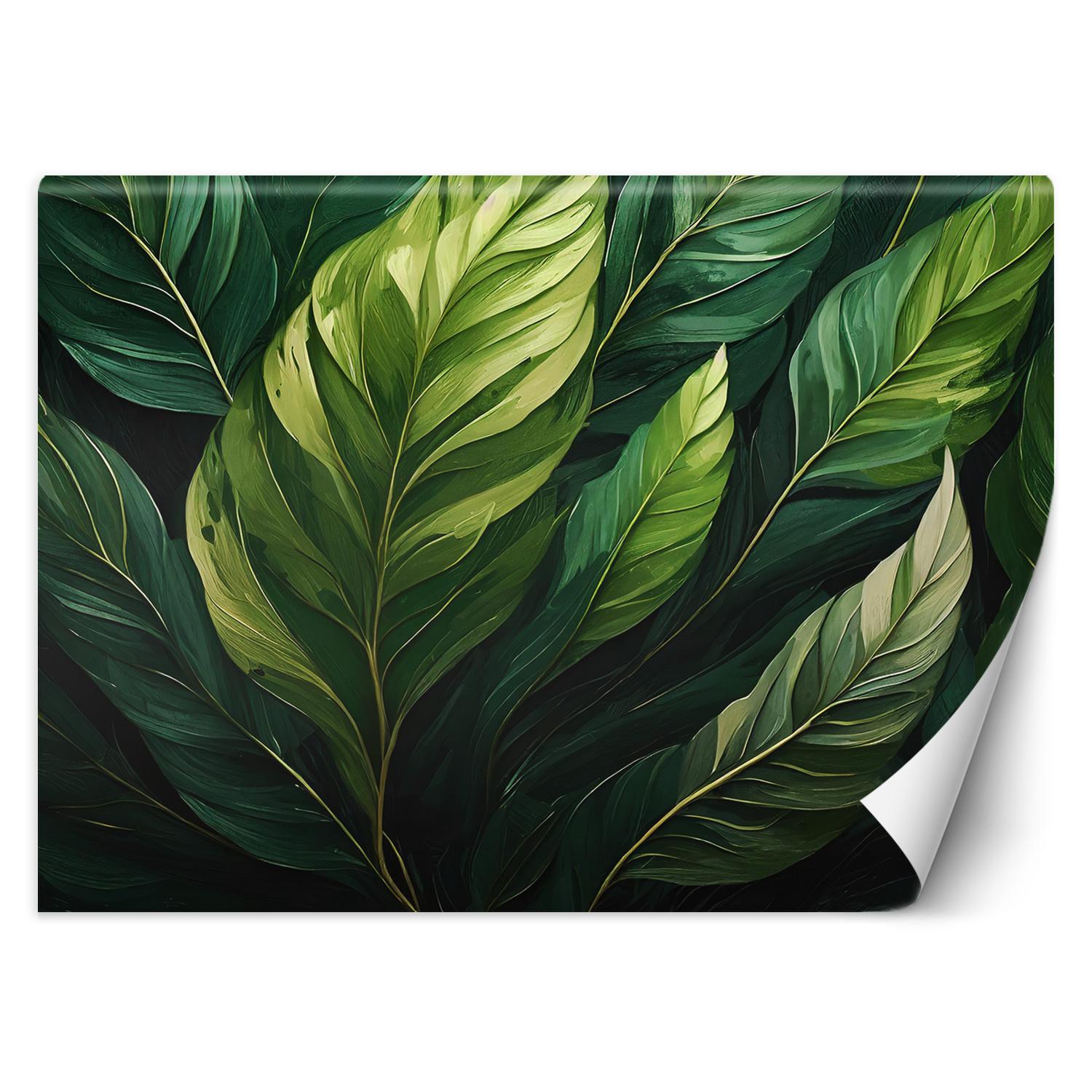 Fototapete Grüne Blätter 100x70 grün von Joom DACH