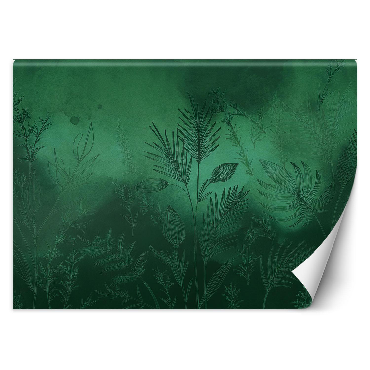 Fototapete Grüne Botanik Abstraktion 100x70 grün von Joom DACH