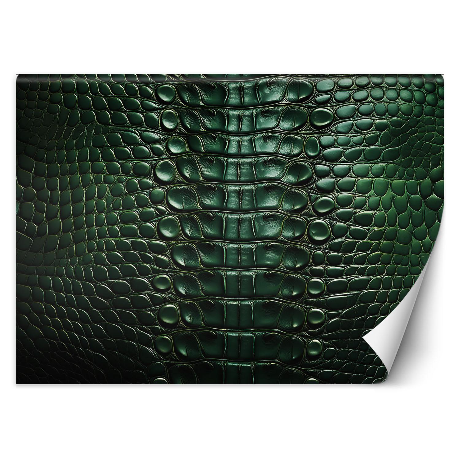 Fototapete Grüne Schlangenhaut 100x70 grün von Joom DACH