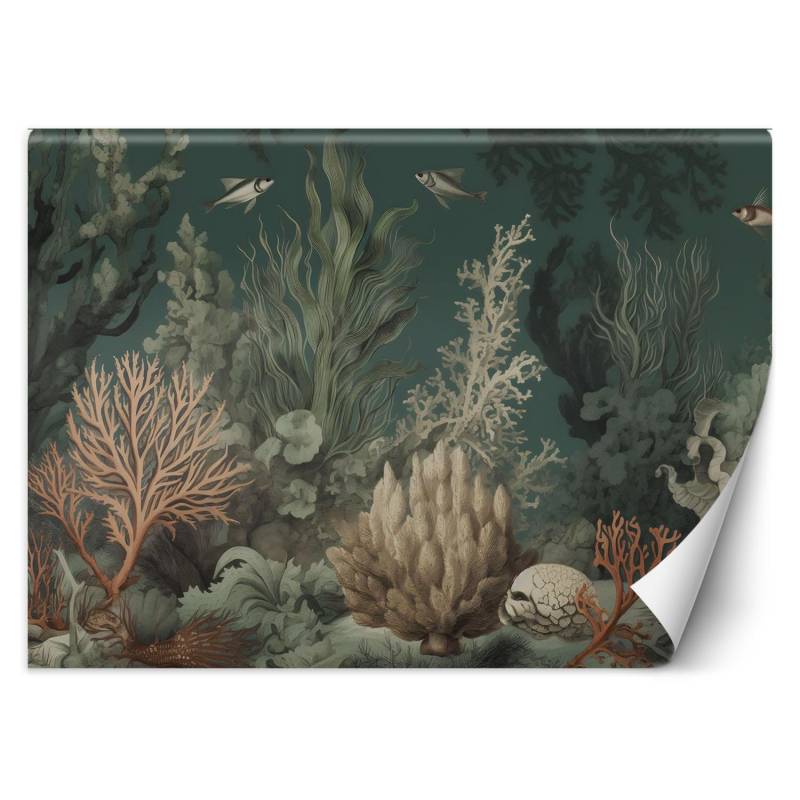 Fototapete Korallen und Fische 100x70 grün von Joom DACH