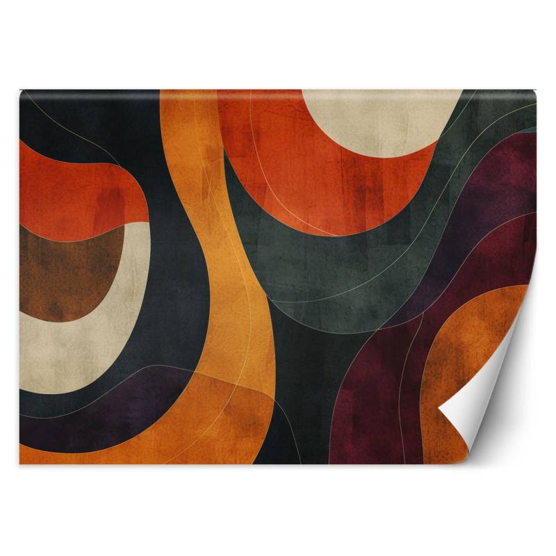 Fototapete Moderne geometrische Formen 100x70 Violett von Joom DACH