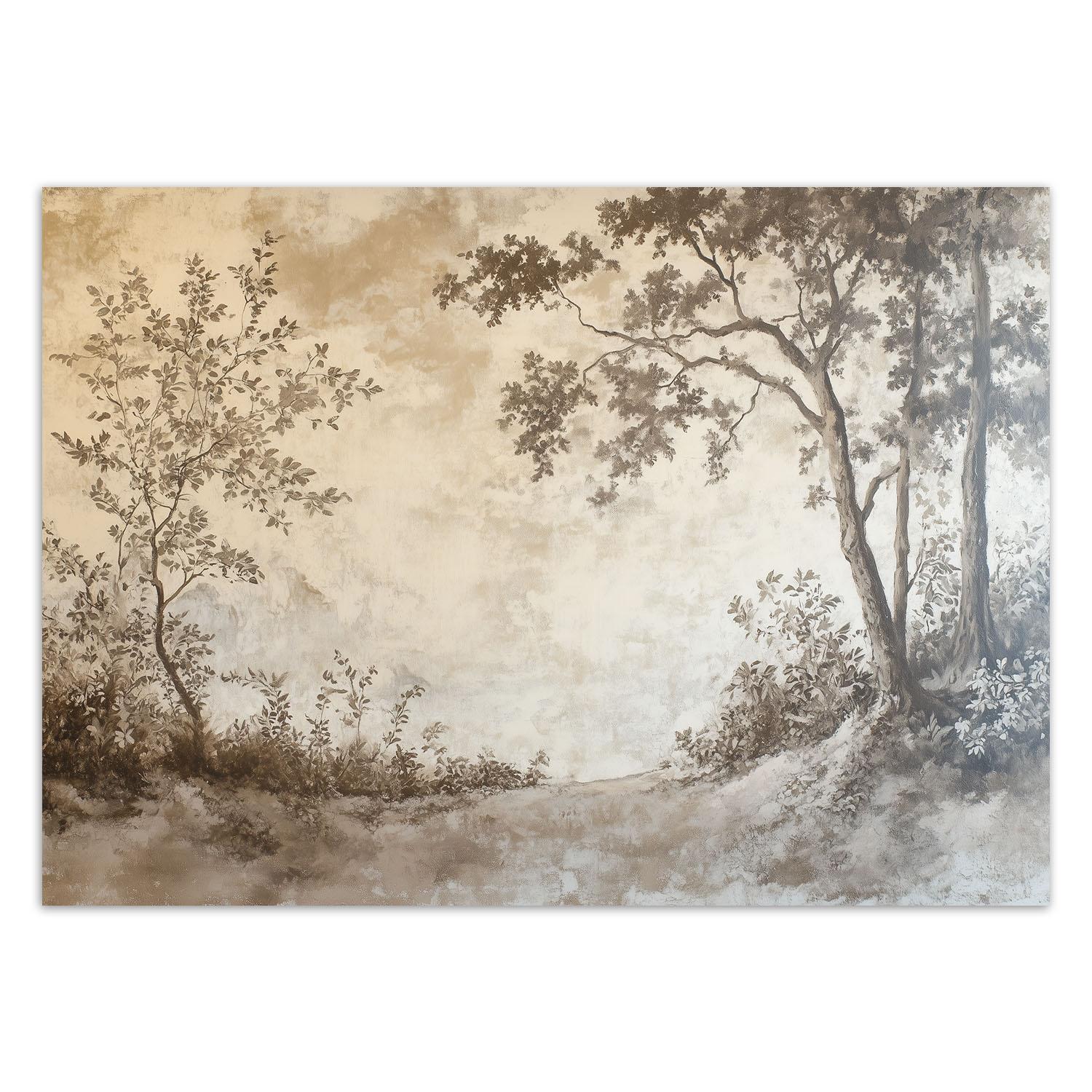 Fototapete Natur Wald Bäume 100x70 beige von Joom DACH
