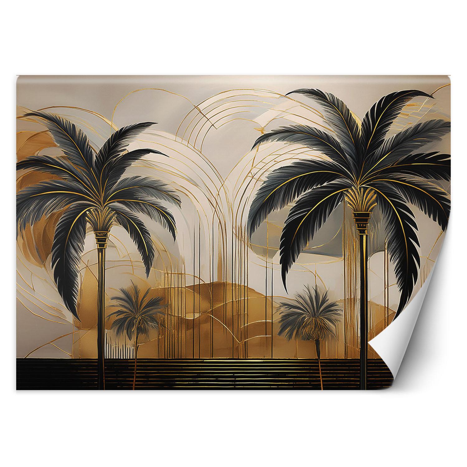 Fototapete Palmen Tropische Landschaft 100x70 beige von Joom DACH