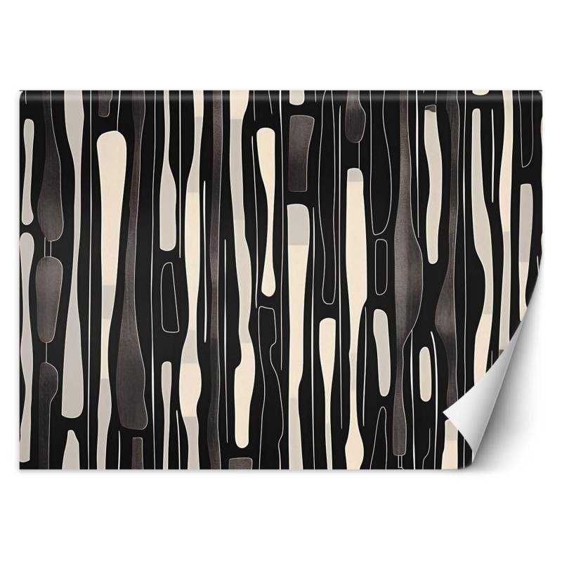 Fototapete Schwarz-Weiß-Abstraktion 100x70 Violett von Joom DACH