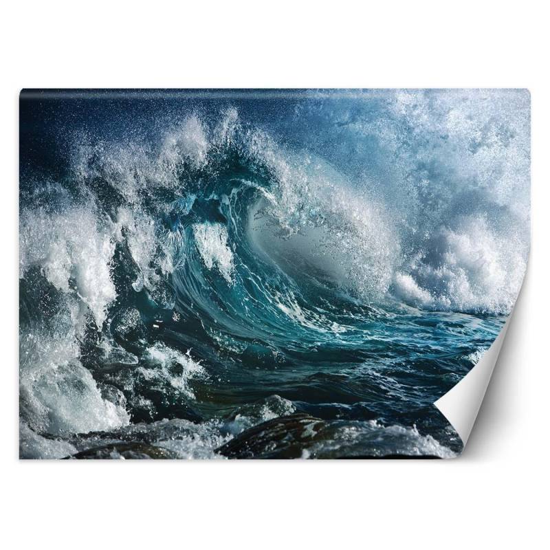 Fototapete Stürmisches Meer 100x70 blau von Joom DACH