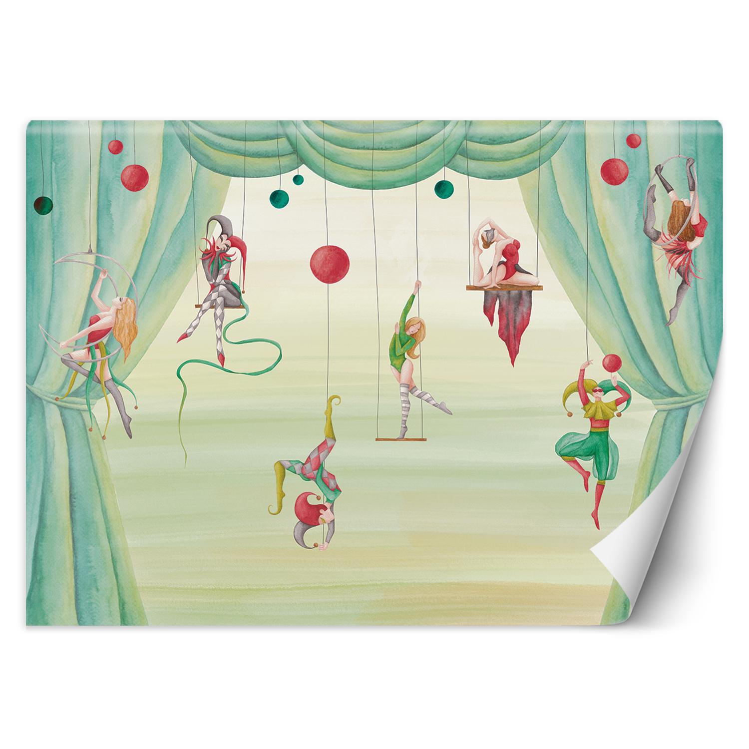 Fototapete Zirkusakrobaten 100x70 beige von Joom DACH