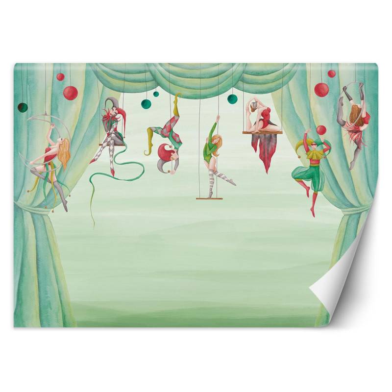 Fototapete Zirkusakrobaten 100x70 grün Fototapete Zirkusakrobaten 100x70 grün von Joom DACH