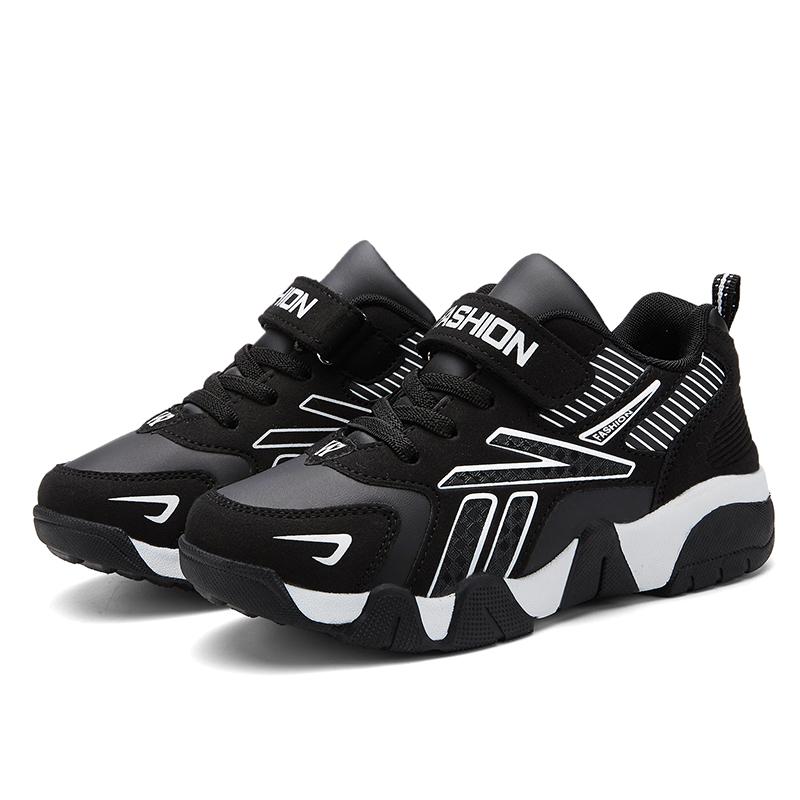 Four Seasons Kinder-Turnschuhe, Kinderschuhe für Jungen, Sportschuhe, Leder, wasserdicht, lässige Wanderschuhe, Größe:28-40 38 von Joom DACH