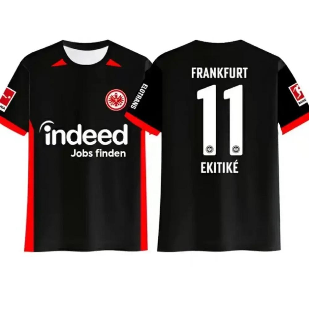 Frankfurt In der Tat 3DPrint Sport Schnelltrocknend Atmungsaktiv Herren T-Shirt Fußballtrikot Eltern-Kind Junge Kurzarm Erwachsener Kind Top Sommer L von Joom DACH