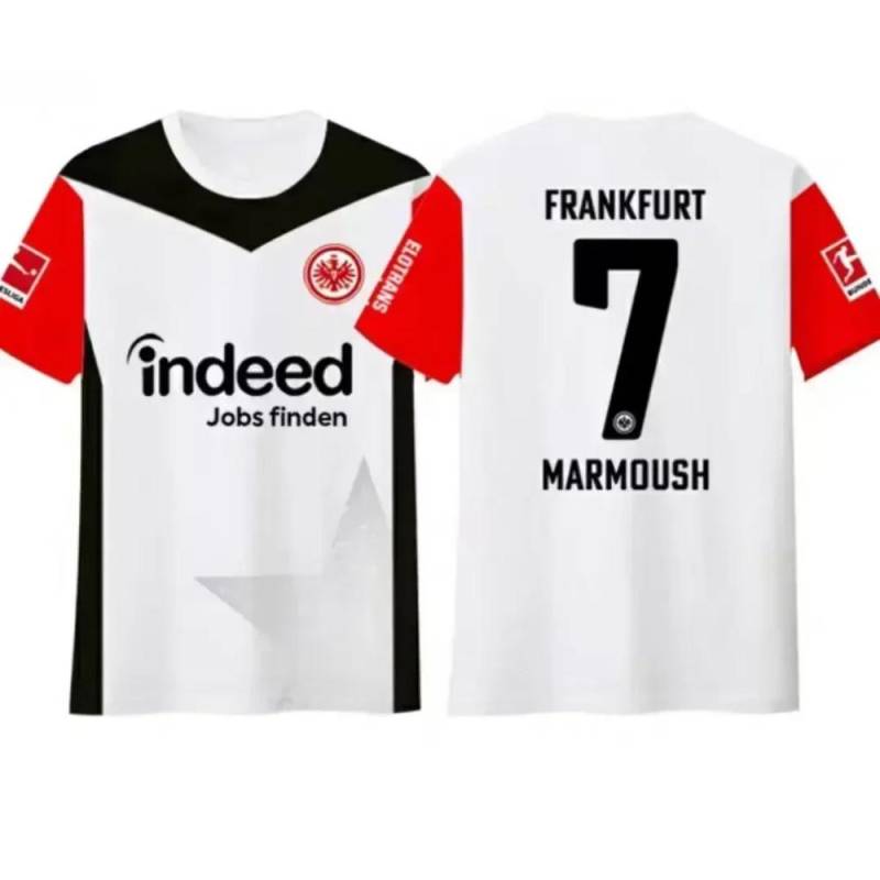 Frankfurt In der Tat 3DPrint Sport Schnelltrocknend Atmungsaktiv Herren T-Shirt Fußballtrikot Eltern-Kind Junge Kurzarm Erwachsener Kind Top Sommer L von Joom DACH