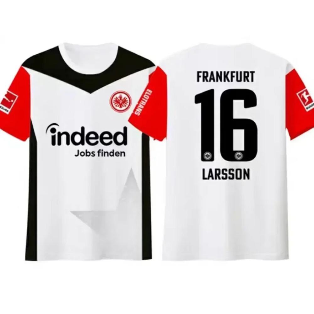 Frankfurt In der Tat 3DPrint Sport Schnelltrocknend Atmungsaktiv Herren T-Shirt Fußballtrikot Eltern-Kind Junge Kurzarm Erwachsener Kind Top Sommer L von Joom DACH