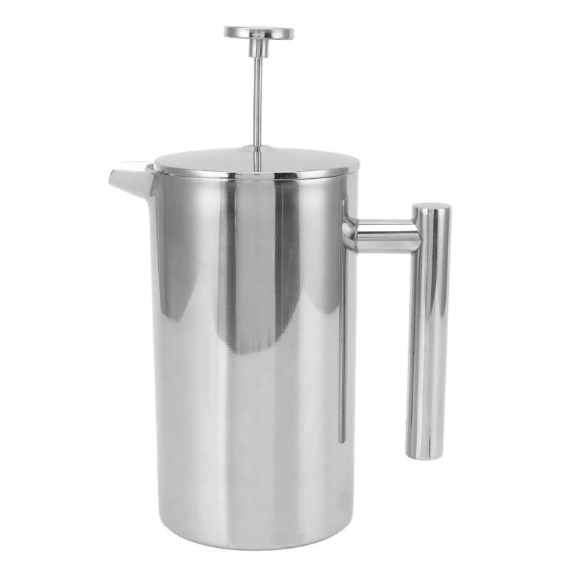 Französisch Presse Kaffee Maker 304 Edelstahl Doppel Wand Teekanne Hand Gebrüht Kaffee Presse mit 350ml von Joom DACH