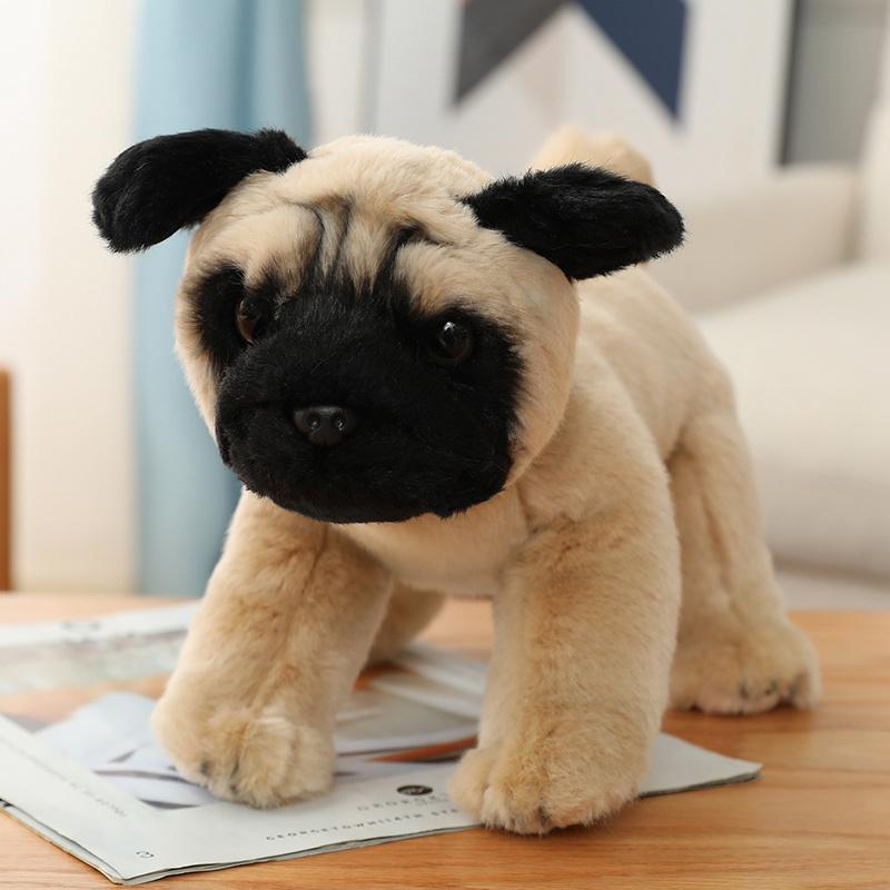 Französische Bulldogge Puppe Welpe Gefüllter Wolf Hund Tibetischer Mastiff Plüschtier Niedliche Simulation Corgi Golden Retriever Puppen Geburtstagsgeschenke für Kinder Baby von Joom DACH