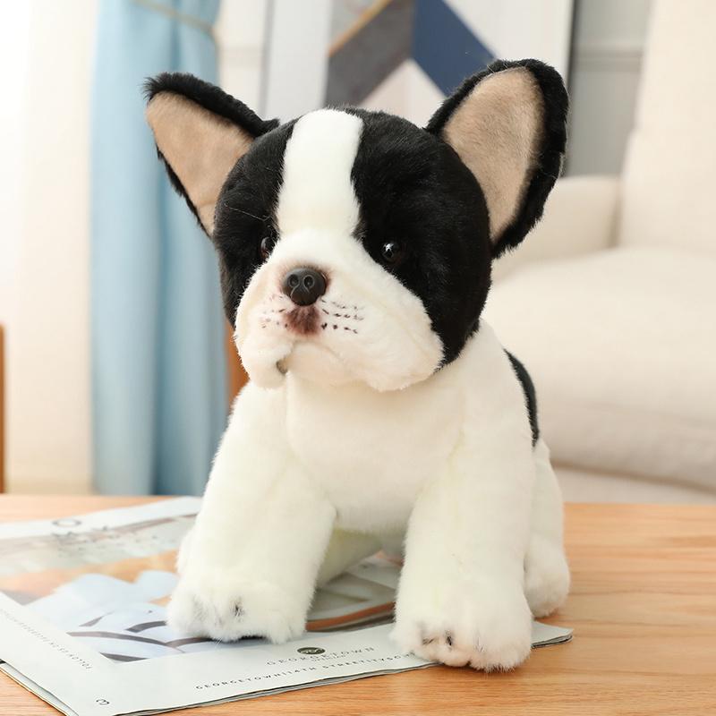Französische Bulldogge Puppe Welpe Gefüllter Wolf Hund Tibetischer Mastiff Plüschtier Niedliche Simulation Corgi Golden Retriever Puppen Geburtstagsgeschenke für Kinder Baby von Joom DACH