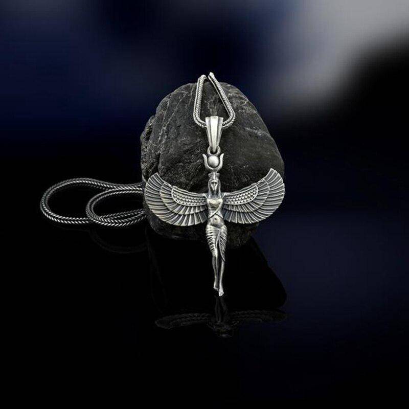 Frauen Ägyptische Göttin Isis Altes Ägypten Gott Geflügelte Figuras Egipcias Kragen Kurze Halskette Frauen Ägyptische Göttin Isis Altes Ägypten Gott Geflügelte Figuras Egipcias Kragen Kurze Halskette von Joom DACH