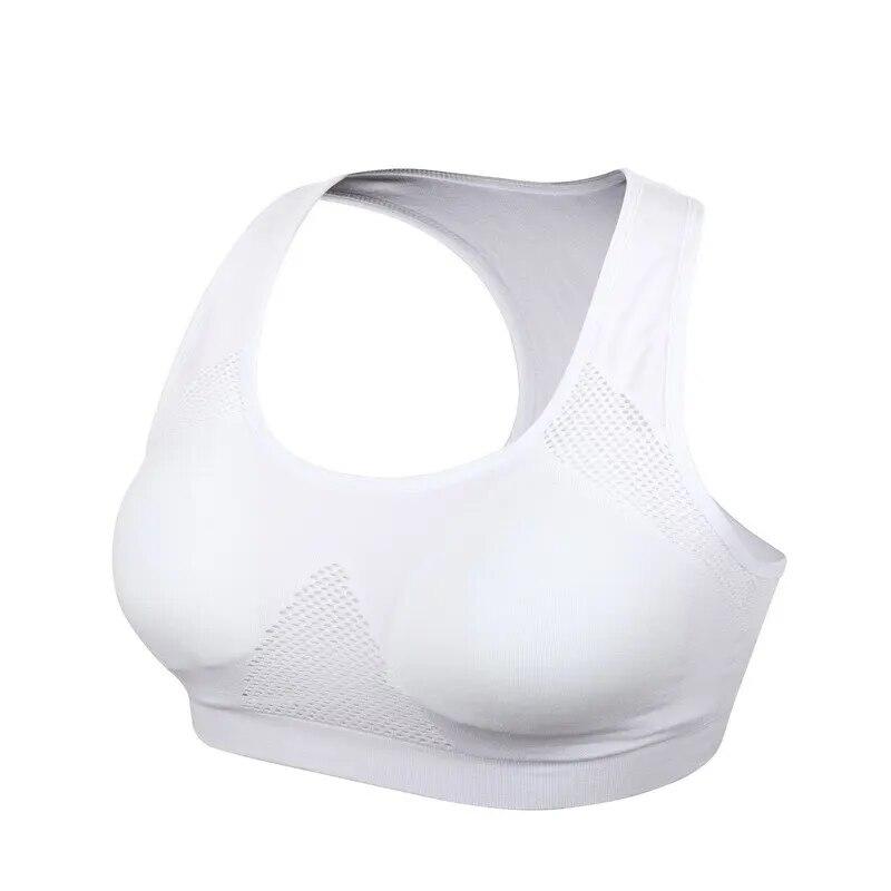 Frauen Atmungsaktive Sport-Bh Absorbieren Schweiß Stoßfest Gepolsterte Gym Laufen Fitness Doppel Schicht Nahtlose Yoga Sport-Bh Unterwäsche XL weiß Frauen Atmungsaktive Sport-Bh Absorbieren Schweiß Stoßfest Gepolsterte Gym Laufen Fitness Doppel Schicht Nahtlose Yoga Sport-Bh Unterwäsche XL weiß von Joom DACH