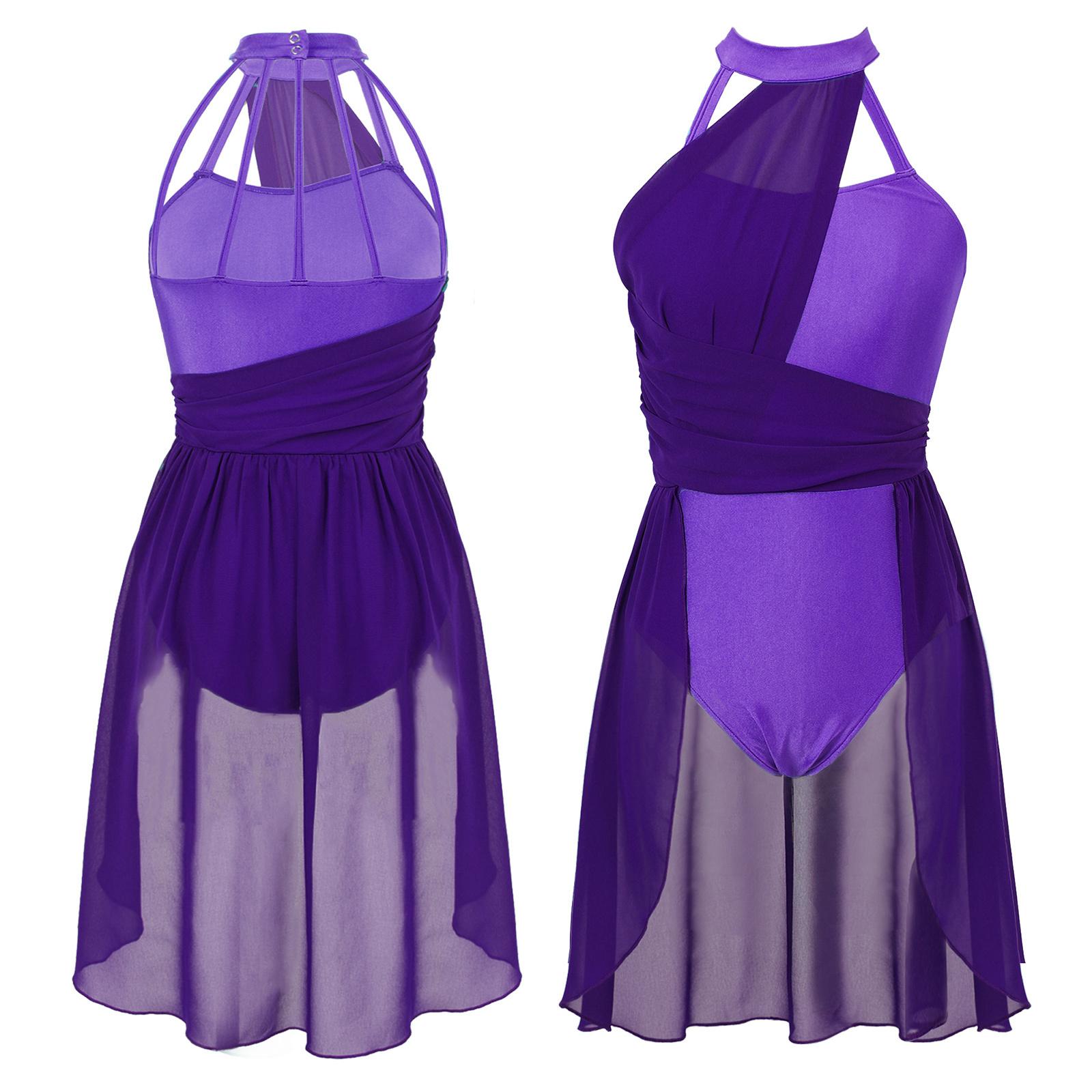 Frauen Ballett Tanz Kleid Erwachsene Gymnastik Lyrical Zeitgenössische Tanz Ballerina Kostüme Kleidung Bühne Leistung Trikot Kleid L dunkelviolette Frauen Ballett Tanz Kleid Erwachsene Gymnastik Lyrical Zeitgenössische Tanz Ballerina Kostüme Kleidung Bühne Leistung Trikot Kleid L dunkelviolette von Joom DACH